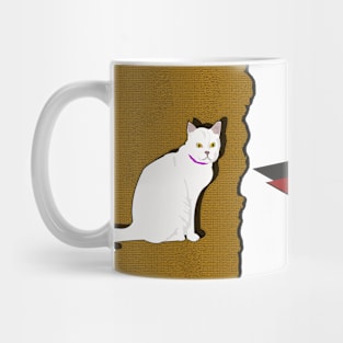 waiting the cat Mug